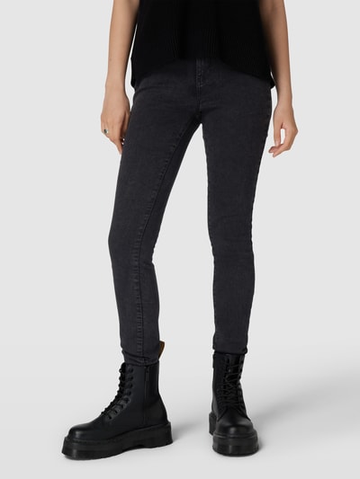 Only Skinny fit jeans in 5-pocketmodel, model 'ROSE' Zwart - 4