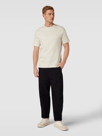 CK Calvin Klein T-Shirt mit Label-Print Modell 'COMFORT' Sand 1