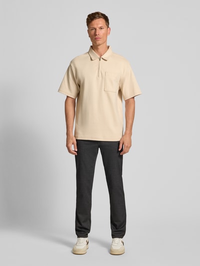 Brax Stoffen broek met viscose in 5-pocketmodel, model 'Cadiz' Antraciet - 1