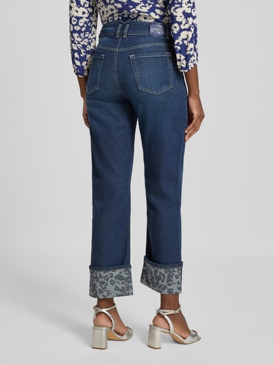 Marc Cain feminine fit jeans met omslag en steekzakken Jeansblauw - 5