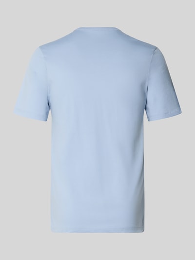 Produktfoto, T-Shirt-Set mit Logo-Schriftzug im 3er-Pack von BOSS in Hellblau, Rundhals, kurzarm, Jersey, abgerundeter Abschluss, Herrenmode