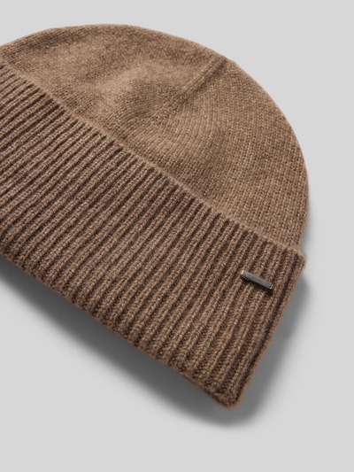 BOSS Muts van kasjmier, model 'LONESTA' Middenbruin - 2