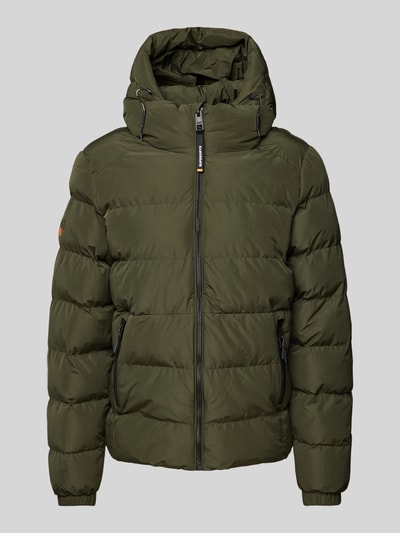 Superdry Steppjacke mit Reißverschlusstaschen Khaki 2