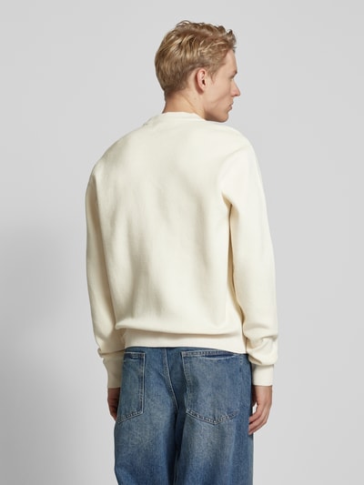 Jack & Jones Sweter z dzianiny z nadrukiem z logo model ‘VESTERBRO’ Złamany biały 5