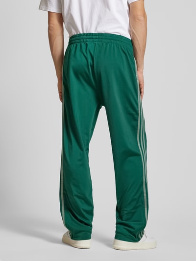 adidas Originals Regular fit sweatpants met labelstitching, model 'FIREBIRD' Donkergroen - 5