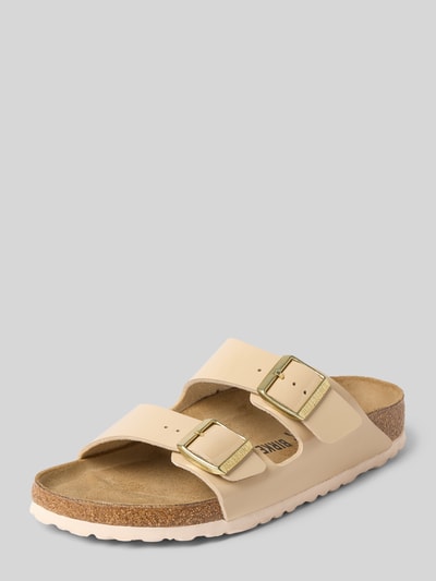 Birkenstock Slides mit Dornschließen Modell 'Arizona' Beige 1