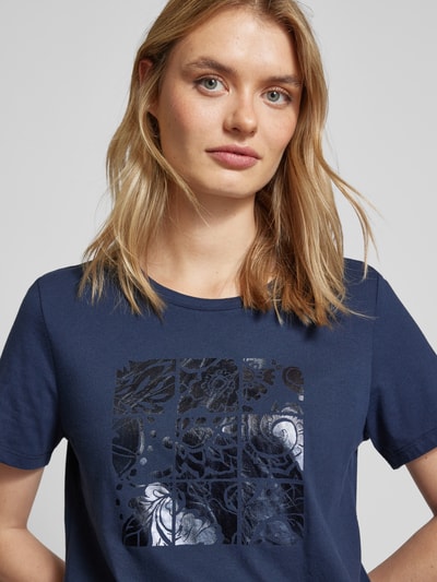 s.Oliver RED LABEL T-Shirt mit Motiv-Print Marine 3