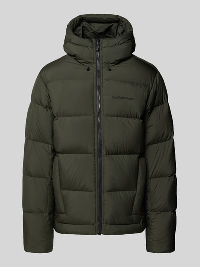 Produktfoto, Donsjack met donsverenvulling, regular fit, labelstitching, capuchon, ritssluiting, steekzakken, PEAK PERFORMANCE, maat M.