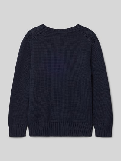 Polo Ralph Lauren Teens Strickpullover mit Label-Stitching Blau 3