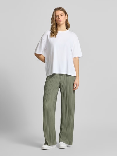 ONLY Straight Leg Hose mit Plissees Modell 'RAVENNA' Schilf 1