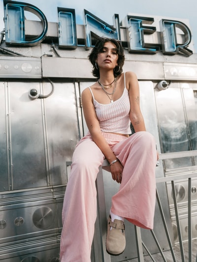 Review Trägertop mit Schleifen-Detail Offwhite 6