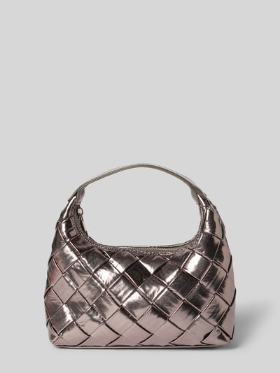Jake*s Cocktail Handtas in gevlochten look met korte draagband Metallic bruin - 2