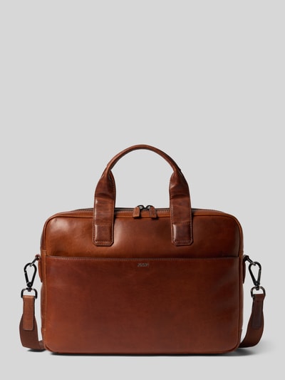 Produktfoto, Laptoptasche aus echtem Rindsleder Modell 'Cerratano Pandion' von JOOP! in Braun, glatte Oberfläche, rechteckige Form, Herren Laptoptasche von JOOP! COLLECTION
