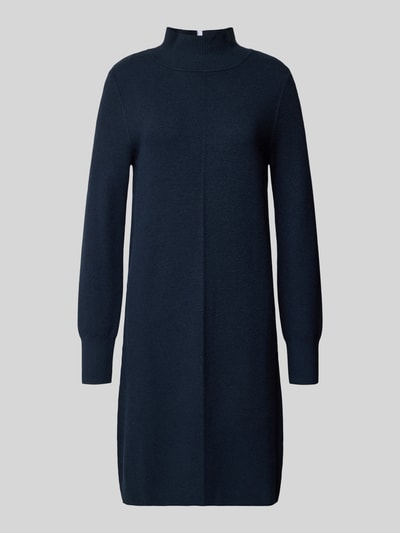 Tom Tailor Körpernahes Strickkleid aus Viskose-Mix Dunkelblau 2