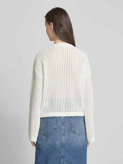 esmé studios Gebreide pullover in effen design, model 'Dicte' Offwhite - 5