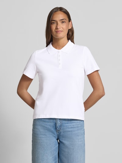 s.Oliver RED LABEL Koszulka polo o kroju regular fit z mieszanki bawełny Biały 4