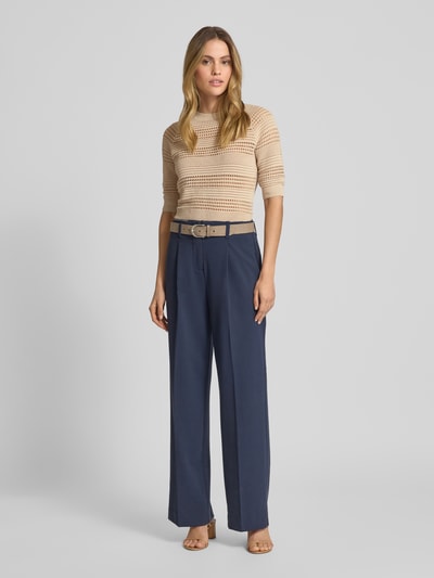 Christian Berg Woman Selection Sweter z dzianiny z okrągłym dekoltem Piaskowy 1