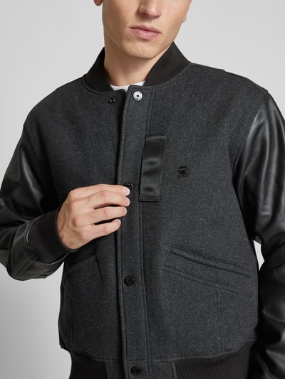 G-Star Raw Jack met labelapplicatie, model 'Varsity' Antraciet - 3