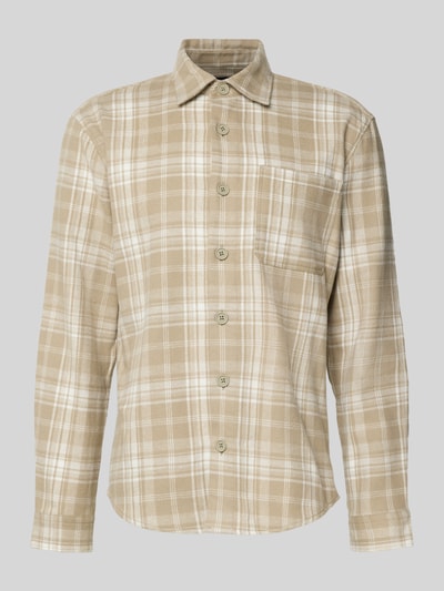 MCNEAL Relaxed fit vrijetijdsoverhemd van flanel met kentkraag Roodbruin - 2