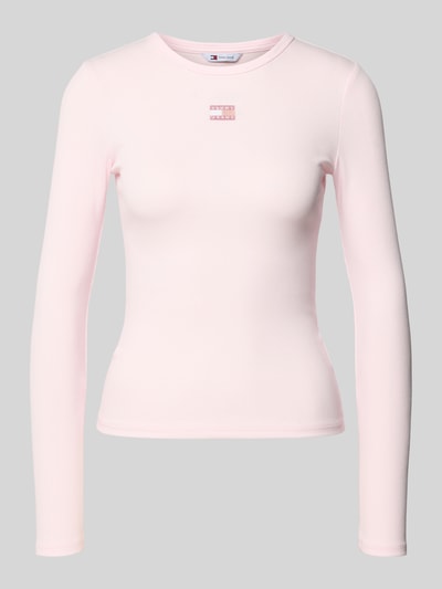 Tommy Jeans Slim fit shirt met lange mouwen van katoenmix Lichtroze - 2