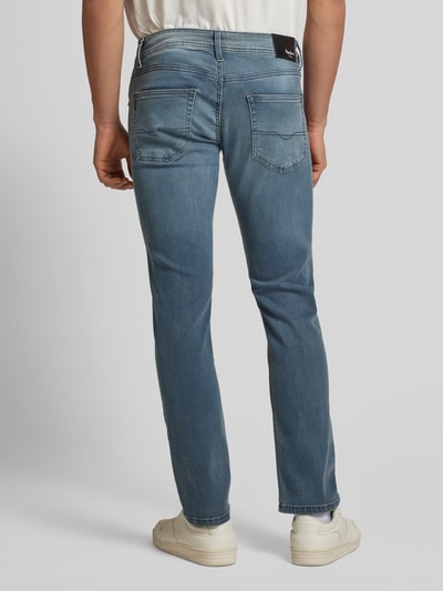 Pepe Jeans Straight Leg Jeans im 5-Pocket-Design Modell 'STANLEY' Jeansblau 5