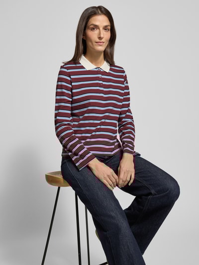 s.Oliver RED LABEL Koszulka polo o kroju Regular Fit z czystej bawełny Bordowy 3