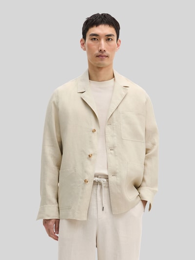 Marc O'Polo Regular Fit Sakko aus reinem Leinen Offwhite 4