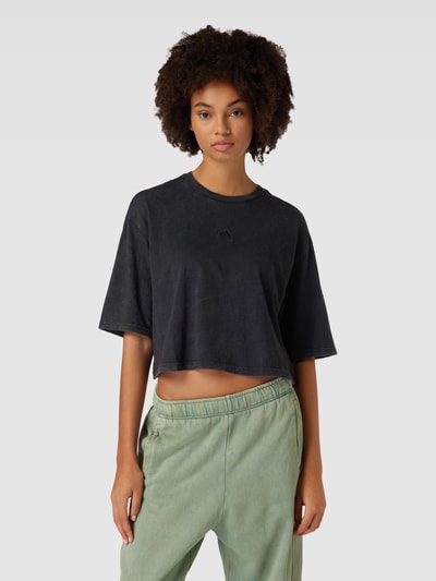 ADIDAS SPORTSWEAR Cropped T-Shirt im Used-Look Black 4