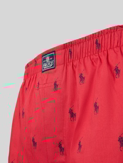 Polo Ralph Lauren Underwear Boxershort met elastische band in een set van 3 stuks Rood - 2