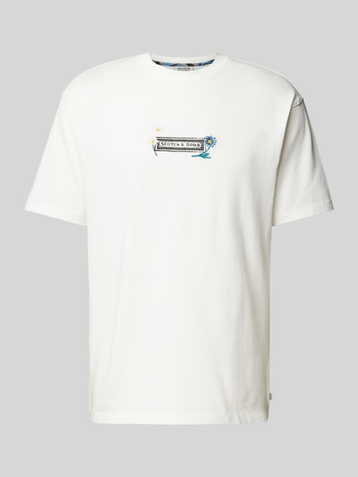 Scotch & Soda T-Shirt mit Label-Print Offwhite 1