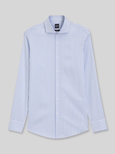 BOSS Slim Fit Businesshemd aus Baumwoll-Mix Modell 'HANK-SP' Blau 2