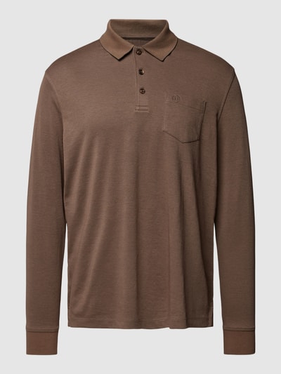 bugatti Poloshirt mit Brusttasche Taupe 2