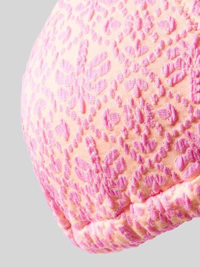 Produktfoto, bikini z fakturowanym wzorem, elastyczna mieszanka materiałów, Model 'Massa' od Banana Moon, kolor różowo-pomarańczowy, damska moda kąpielowa