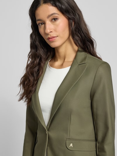 MOS MOSH Slim Fit Blazer mit Pattentaschen Modell 'Blake Night' Oliv 3