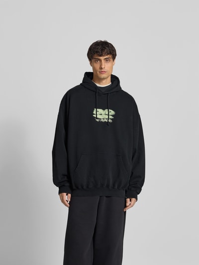 VETEMENTS Oversized Hoodie mit Motiv-Print Black 4