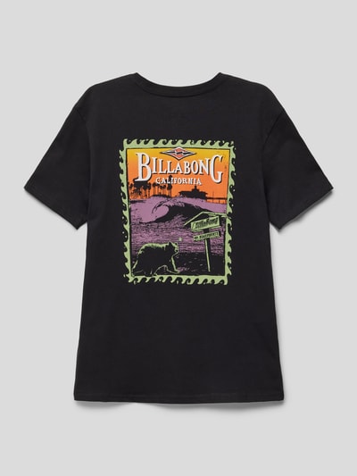 Billabong T-shirt met labelprint, model 'DREAMY PLACE' Zwart - 3