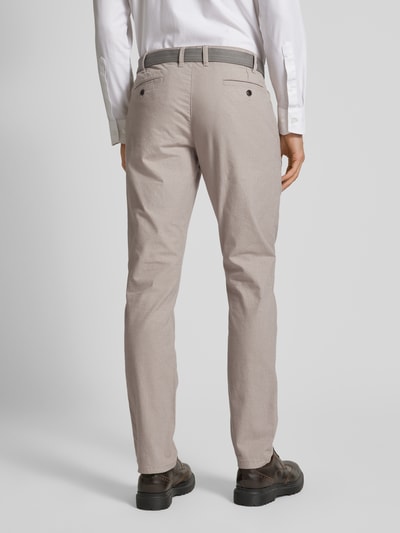 MCNEAL Slim Fit Stoffhose mit Gürtel Beige 5