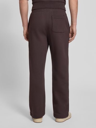 Lacoste Loose Fit Sweatpants aus reiner Baumwolle Schoko 5