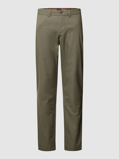 MCNEAL Slim fit chino met structuurmotief Lindegroen - 2