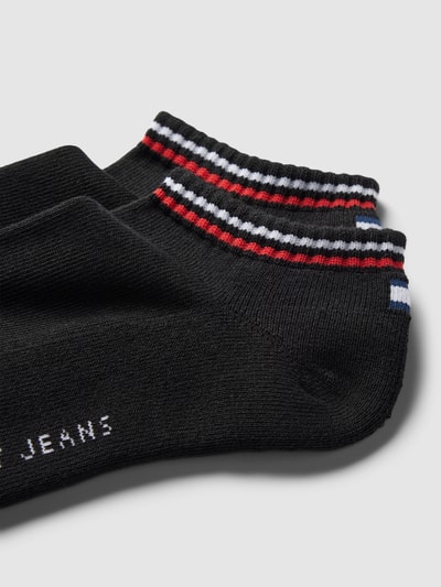 Tommy Hilfiger Sneakersocken mit Kontraststreifen im 2er-Pack Black 2