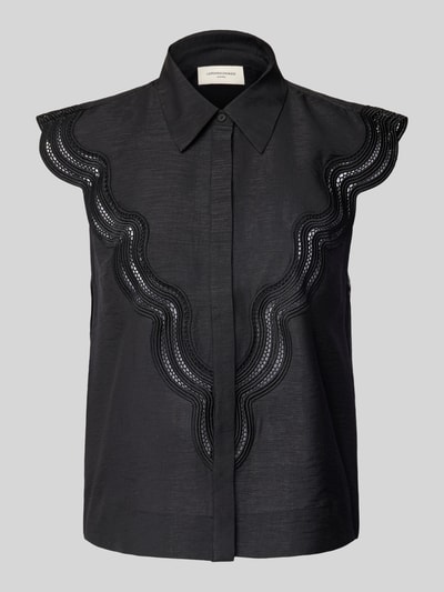 Cph Muse Slim Fit Blusenshirt mit Kentkragen Modell 'COLE' Black 2