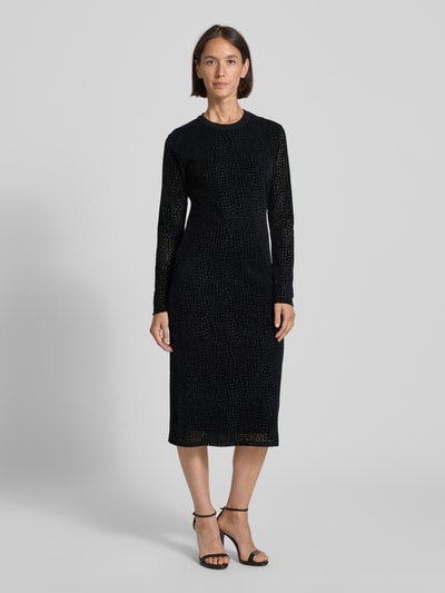 JOOP! Midikleid mit Rundhalsausschnitt Modell 'DEBRA' Black 4