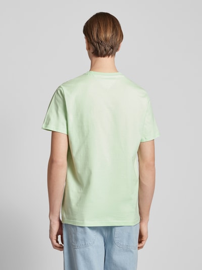 Tommy Jeans T-shirt met labelstitching Mintgroen - 5