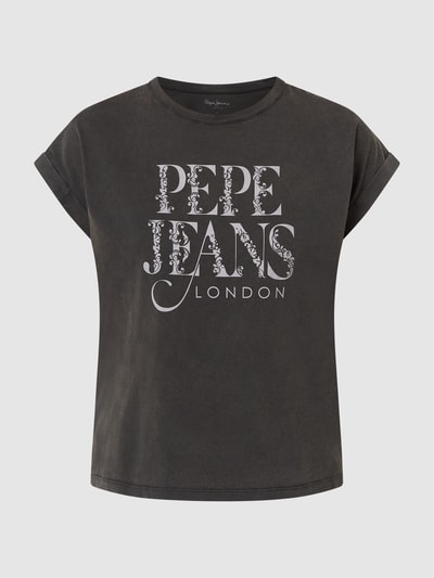 Pepe Jeans T-Shirt aus Baumwolle Modell 'Linda' Black 2