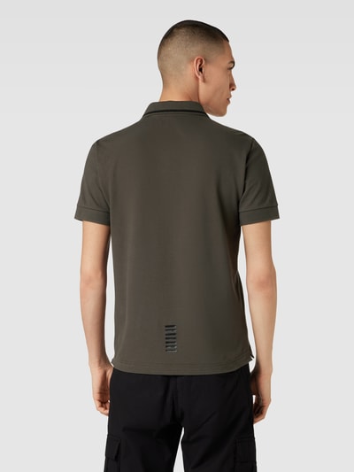 EA7 Emporio Armani Koszulka polo z nadrukiem z logo Antracytowy 5