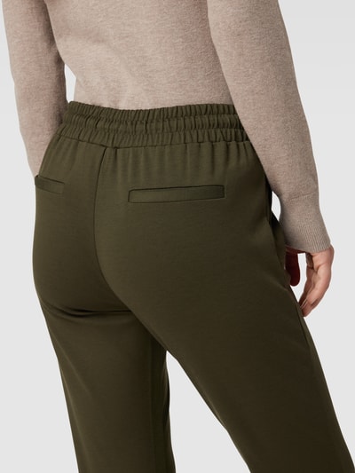 ICHI Stoffhose in verkürztem Design Modell 'Kate' Khaki 3