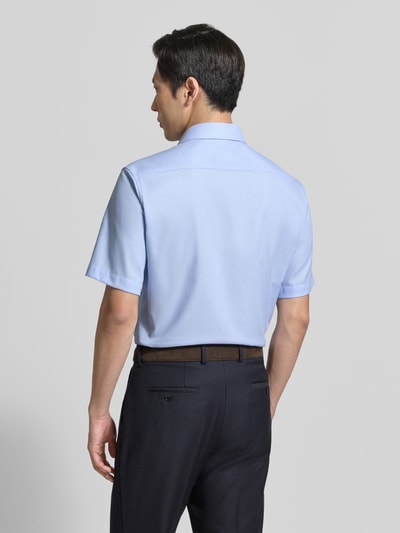 ETERNA Regular Fit Business-Hemd aus Baumwolle mit Kentkragen Bleu 5