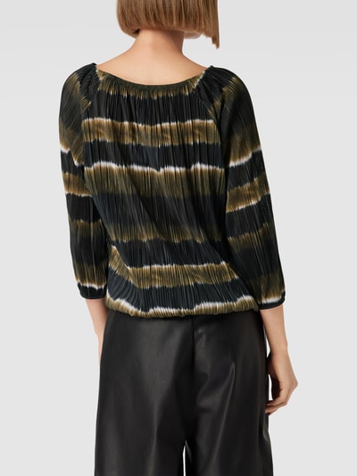 Christian Berg Woman Blusenshirt mit Allover-Muster Schwarz 5