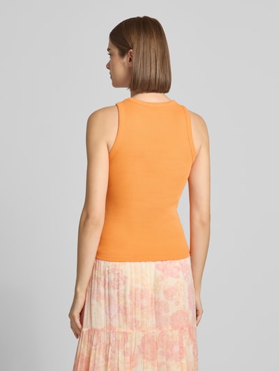 OH APRIL Tanktop mit Label-Stitching Modell 'Dara' Orange 5