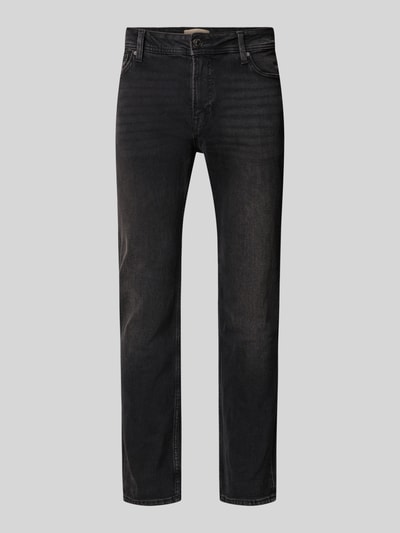 Jack & Jones Slim fit jeans in 5-pocketmodel, model 'Clark' Zwart - 2